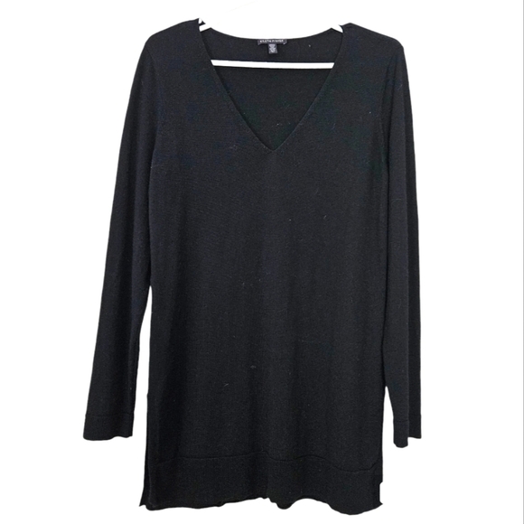 Eileen Fisher Sweaters - Eileen Fisher Merino Wool black long sleeve sweater/ tunic size S